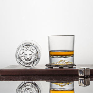 Decantador de Whisky de Cristal sin Plomo con Diseño de <span class=keywords><strong>León</strong></span>, Juego de 4 Vasos Old Fashioned, para Uso Doméstico, Capacidad de 900 ml - Product Image 6