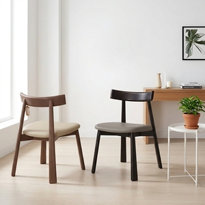<span class=keywords><strong>Chaise</strong></span> de salle à manger sans accoudoirs en bois massif nordique, rembourrée, style moderne, luxe léger, dossier simple, pour hôtel et maison - Product Image 5