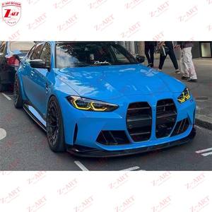 Z-ART 2021+ Lèvre avant en fibre de carbone sèche pour BMW M3 <span class=keywords><strong>M4</strong></span> Pré-imprégné en fibre de carbone Lèvre avant pour M3 <span class=keywords><strong>M4</strong></span> G80 G82 G83 Kit de spoiler de lèvre - Product Image 5