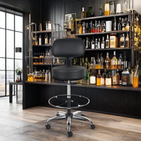Vente en gros Tabouret de bar pivotant en métal de style industriel Chaise de caissier de restaurant en métal
