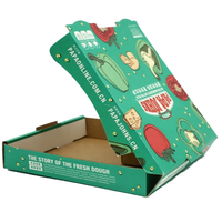 Chine Vente en gros Boîte d'emballage ondulée pour pizza alimentaire de bonne qualité imprimée sur mesure en papier kraft de toutes tailles et couleurs avec logo