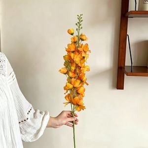 Flor Artificial de Delphinium, Rama Individual, Flor de Seda Violeta, Decoración de Escritorio, Estilo Instagram - Product Image 3