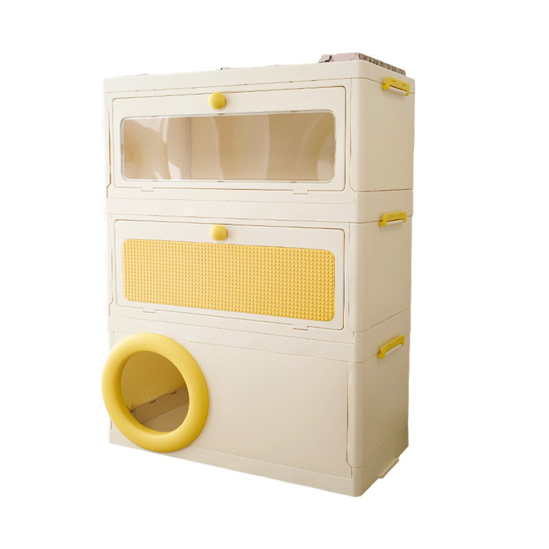 Caja para gatos de tres capas (nido para gatos + bloques de construcción +