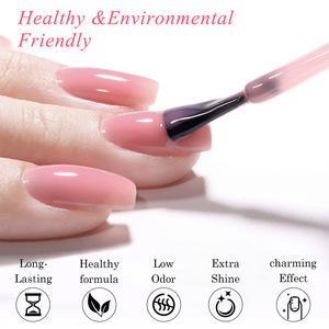 Lot de 20 vernis à ongles gel transparent effet gelée, couleurs printemps-été bleues, semi-permanents, à retirer par trempage, pour salon de manucure - Product Image 5