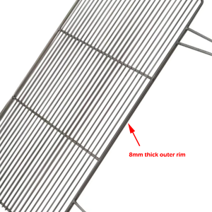 <span class=keywords><strong>Barbecue</strong></span> au charbon de bois en acier inoxydable 304 robuste <span class=keywords><strong>avec</strong></span> deux poignées - 860x400 mm - Product Image 4