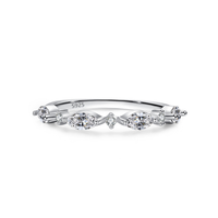 Vente en gros de bagues de fiançailles en argent sterling 925 avec zircon ovale, style européen et américain, accessoires de bague pour femmes