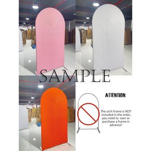 Decoraciones de Pared para Fiestas de Cumpleaños, Bodas y Duchas, con Fondo de Arco Ondulado, Elástico, de Spandex, Curvo en la Parte Superior, al por Mayor en China - Product Image 5