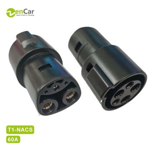 อะแดปเตอร์แปลงไฟรถยนต์ไฟฟ้า Zencar AC Connectors 32A <span class=keywords><strong>Type</strong></span> 2 เป็น <span class=keywords><strong>Type</strong></span> 1 7kw T1 เป็น T2  22KW Type2 เป็น GBT 250A CCS2 เป็น GB/T DC  แปลงไฟรถยนต์เป็น NACS - Product Image 5