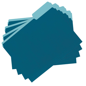 Văn Phòng Văn Phòng Phẩm Bền 11 Pt Teal 1/3 Cắt Tab Thư Kích Thước 8.5 By 11 Inches Đầy Màu Sắc Manila Tập Tin Thư Mục - Product Image 4