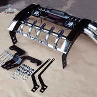 Parachoques delantero de acero inoxidable 4x4 todoterreno, parachoques delantero, rejilla delantera, Defender para Navara NP300 Volkswagen Amarok Isuzu