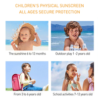 Crème solaire hydratante pour bébé SPF50+ PA+++ Protection solaire UVA UVB Anti-oxydation Lotion solaire végane