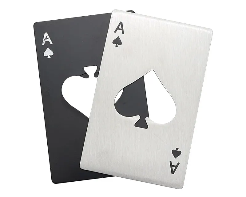 Schoppenaas Bieropener Casino Pokerkaart Flesopener