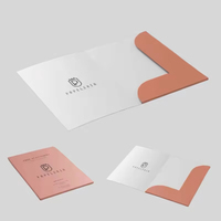 Diseño de logotipo personalizado Imprimir Documento Papel Presentación Carpetas A4 Carpetas de archivos con bolsillos