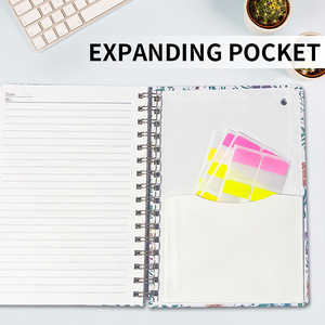 Quaderno B5 con Motivi Floreali, Copertina in Carta Resistente, Rilegatura a Spirale, Pagine a Righe di Alta Qualità per Uso Scolastico e Regalo - Product Image 4