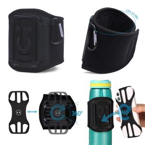 Accesorio Deportivo, Soporte para Botella de Gimnasio, Soporte Giratorio de 360 Grados para Botella y Teléfono, Botella de Agua Negra para Gimnasio con Soporte para Teléfono - Product Image 3