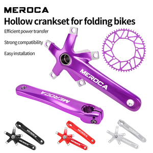 MEROCA 折叠自行车空心曲柄组 CNC 正负链轮左右曲柄臂全套 - Product Image 2