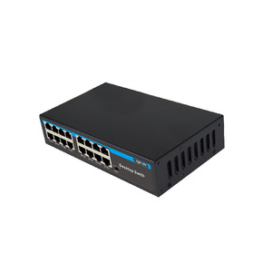 Desktop Switch 16 <b>Port</b> Gigabit Ethernet Metal Case Non PoE VLAN Support High Speed Network <b>Hub</b> for Office Home Use - Product Image 3