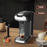 Machine à café portable à capsules 750W 300ml, machine à expresso automatique à une touche pour la maison, le bureau et les voyages