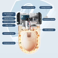 Toilette intelligente de luxe avec écran tactile, toilette intelligente électronique autonettoyante avec siège bébé
