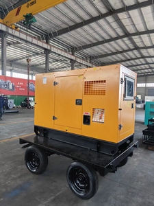 Generador Móvil con Ruedas de 100 kVA y 80 kW, Grupo Electrógeno Móvil para Exteriores GF80, Bajo Nivel de Ruido, Gabinete Sellado, Funcionamiento Silencioso para Uso Residencial - Product Image 4