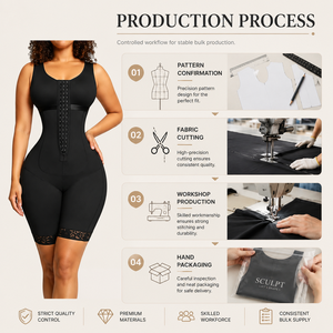 Langqin Body sculptant intégral respirant pour femme, effet ventre plat, post-partum, gaine amincissante taille haute - Product Image 3