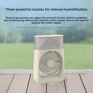 Nouveau humidificateur de bureau portable, ventilateur de refroidissement par pulvérisation, ventilateur de <span class=keywords><strong>climatisation</strong></span> rechargeable par USB, souffleur d'air, ventilateur de refroidissement avec lumière - Product Image 4