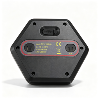 Feux de signalisation LED 5W rechargeables, lumière d'avertissement, montage magnétique sur voiture, boîtier en polycarbonate, IP65, double couleur, lumière de nuit, lumière de toit