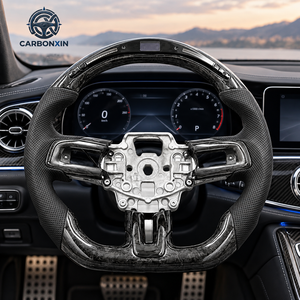 Volant sport personnalisé à 4 branches de 40 mm en fibre de carbone pour cuir pour Fiesta EcoSport Mk5/Mk6/Mk7/Mk7.5/Mk8 - Product Image 4