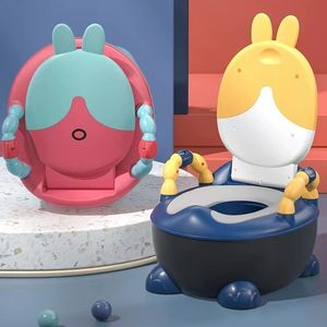 Siège d'apprentissage de la propreté Lebonni pour tout-petits avec poignée et design lapin, chaise de toilette en plastique pour garçons, filles et enfants, utilisation en salle de bain - Product Image 1