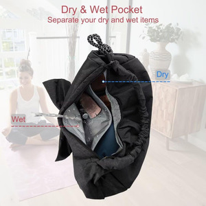 Free sample Top Seller Foldable Expandable Dry Wet Waterproof Duffel <b>Bag</b> Yoga <b>Weekend</b> Shoulder Gym Luggage Travel Tote <b>Bag</b> <b>Women</b> - Product Image 4