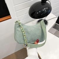 Vente en gros Sac à main portable de luxe Sac fourre-tout personnalisé en velours côtelé Sacs à main tendance pour femmes pour shopping