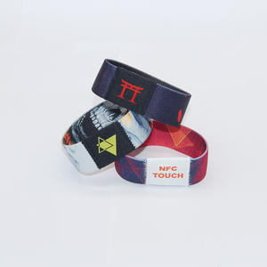 Pulseras elásticas personalizadas RFID de 13,56 MHz, pulseras elásticas NFC, pulseras pasivas para actividades - Product Image 3
