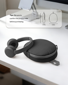 Étui souple pour écouteurs, compatible avec Sony WH-CH520/720/BERIBES/SoundCore/<span class=keywords><strong>Bose</strong></span>, sac universel ultra-fin pour écouteurs - Product Image 6