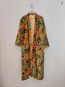 ชุดกิโมโนกำมะหยี่สำหรับผู้หญิง ลายสัตว์ป่า คอวี แขนยาวเต็มตัว แฟชั่นลำลองสำหรับฤดูหนาว ซักเครื่องได้ - Product Image 2