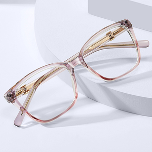 Monture de lunettes optiques Partagas Soft Square TR90 CP avec branches à ressort et charnières à ressort, anti-lumière bleue, pour femmes - Product Image 3