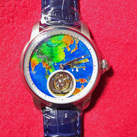 Cadrans de montre en émail personnalisés de luxe, 35 mm, 28,5 mm, cadran en émail vierge NH35, pièces de montre en fil de fer à haute température, fabricant de pièces de montre