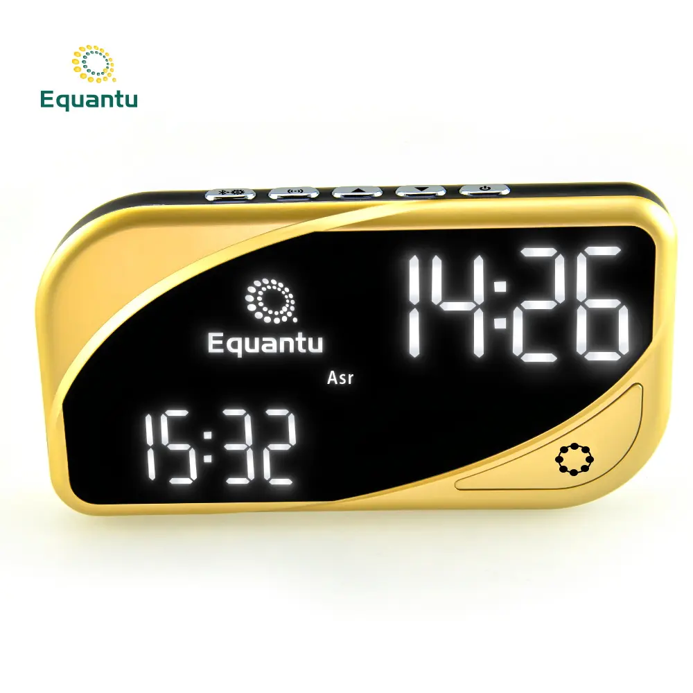Equantu hot sale azan clock MP300 digital muslim masjid azan clocks prayer time alarm clock