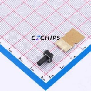 TSB06153-105B831BA-L2000 Tactile Switch Through hole,6.1x6.1mm Switch Single Pole Single Throw Round Button 2.5N 6.1mm - Product Image 1