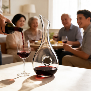 Carafe à whisky en verre moderne faite à la main sur mesure pour le vin et l'utilisation en restaurant - Product Image 6