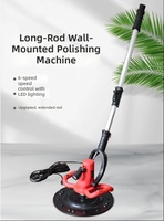 Machine électrique portative à long manche pour le lissage du ciment et du plâtre, idéale pour les murs, plafonds, sols et la finition du béton dans les maisons auto-construites.