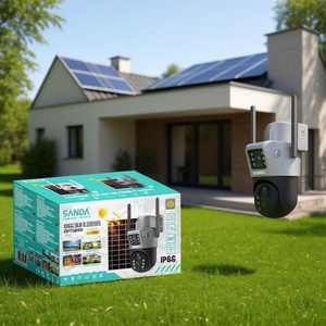 Sanda <b>Solar</b> Dual Lens Outdoor <b>Camera</b> IP66 Wifi Surveillance Cam - Product Image 2