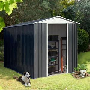 Abri <span class=keywords><strong>de</strong></span> stockage extérieur en métal <span class=keywords><strong>de</strong></span> 6x9 pieds Abri <span class=keywords><strong>de</strong></span> jardin étanche avec <span class=keywords><strong>porte</strong></span> verrouillable Fenêtres et évents pour tondeuse à gazon <span class=keywords><strong>de</strong></span> meubles <span class=keywords><strong>de</strong></span> patio - Product Image 1