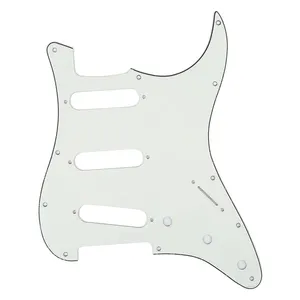 3Ply Black 11 Hole SSS Scratch Plate ST Guitar Pickguard For USA Mexican Made Standard ST Guitar Parts