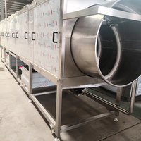 Trommeltype fruit- en groentewasmachine, continue rotatiewasmachine voor kiwi, avocado, jujube, walnoot, insecten en reiniging van grondstoffen