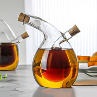 Botol Penyimpanan Kecap Cuka Minyak Multifungsi Ramah Lingkungan Modern dari Kaca Borosilikat Tahan Panas >501ml