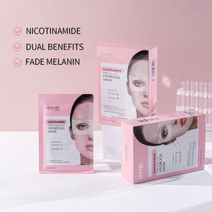 DR RASHEL Niacinamide Mencerahkan Kulit Sekitar Mata dan Melawan Kulit Kusam Masker Lembar Hidrogel Pemutih Wajah Penuh - Product Image 1