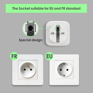 Tuya thông minh cắm 16A 220V không dây wifi thông minh cắm điện Thống Kê Ổ cắm thông minh EU Mini ổ cắm Alexa Google kiểm soát ổ cắm - Product Image 3