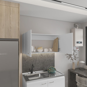 <span class=keywords><strong>Napoles</strong></span> 39 "w armoire murale à double porte blanc - Product Image 5