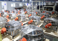 Cribadora de Polvo Industrial de Precisión con Mecanismo Rotatorio, Divisor de Polvo Giratorio para Distribución de Materiales Químicos