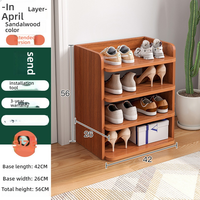 Meuble à chaussures anti-poussière de type économique pour la maison avec plusieurs niveaux pour gagner de la place, étagère à chaussures grande capacité à l'entrée